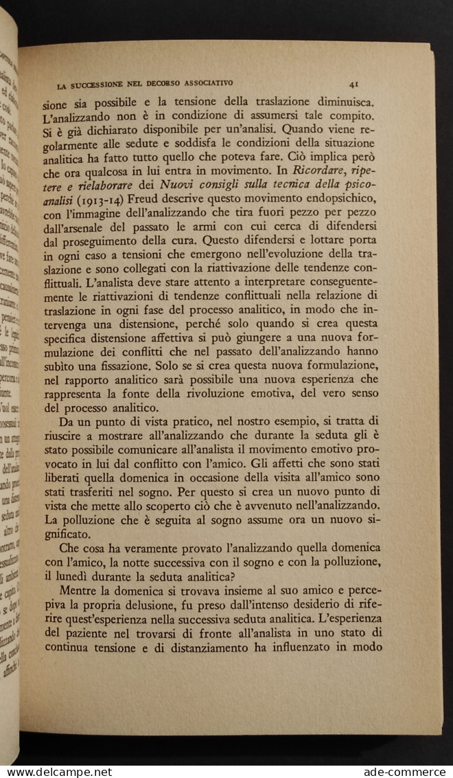 Tecnica: Dialettica Della Prassi Psicoanalitica - F. Morgenthaler - Ed. Boringhieri - 1980 - Medecine, Psychology