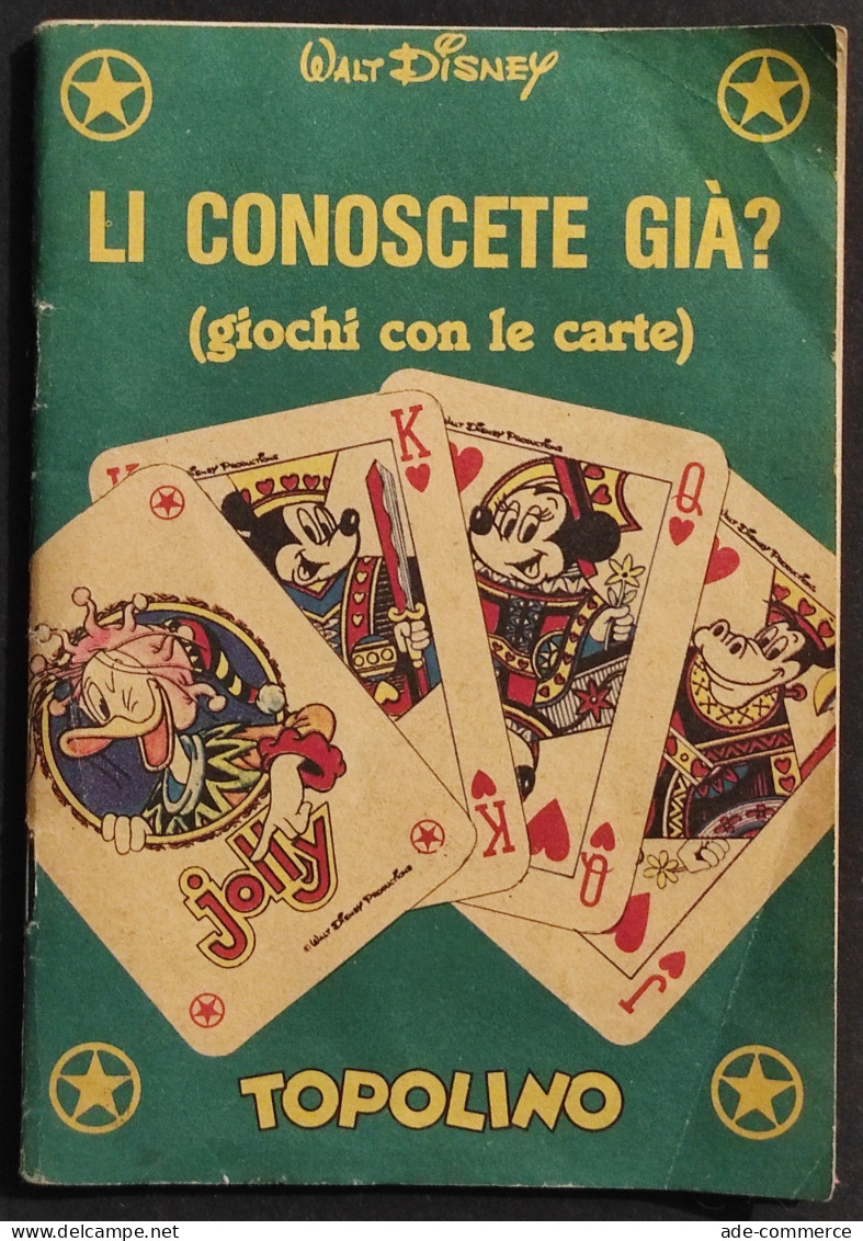 Walt Disney - Topolino - Li Conoscete Già? Giochi Con Le Carte - Manuali Per Collezionisti