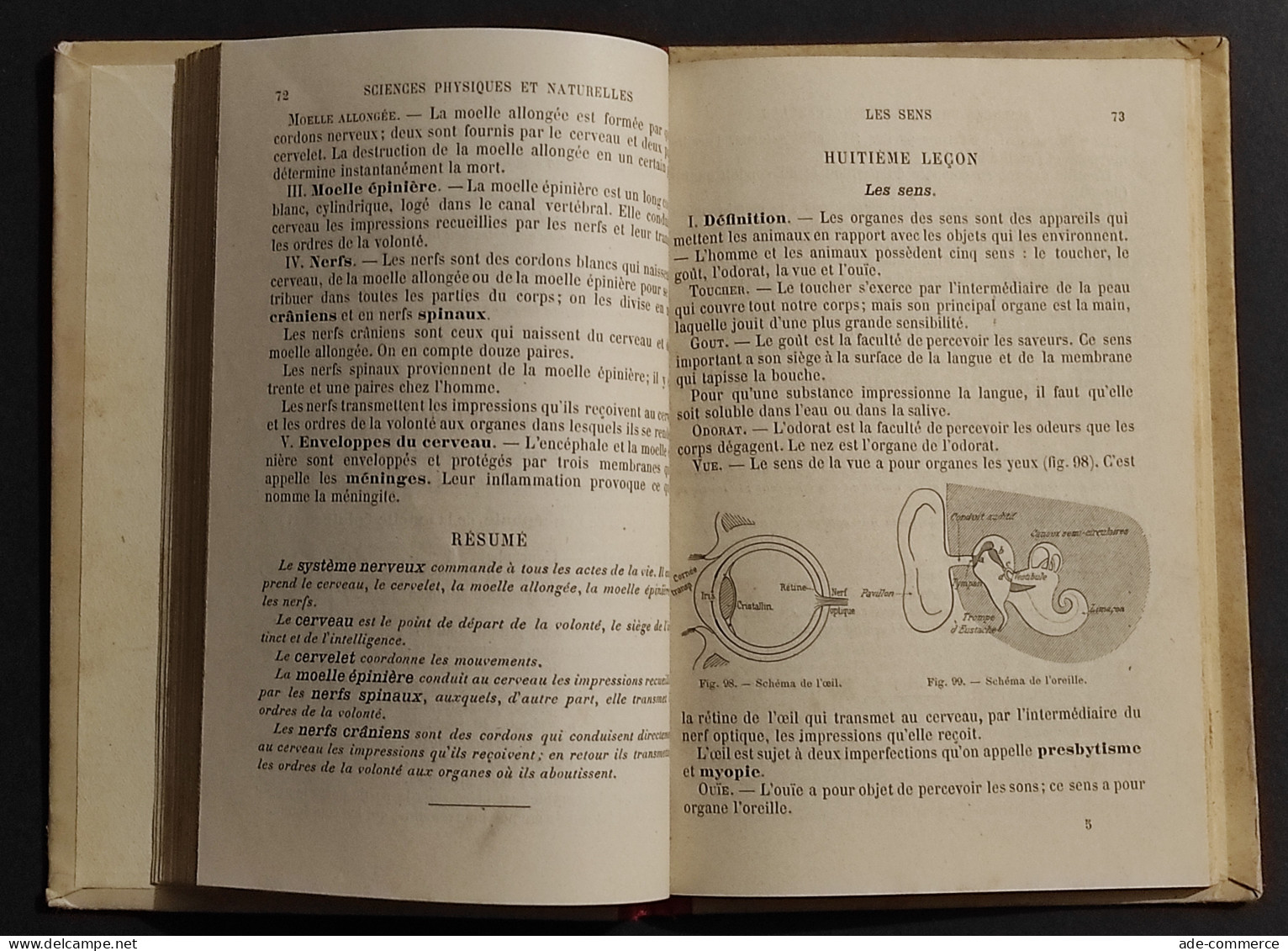 Notions Elementaires De Sciences Physiques Et Naturelles - Lib. Delagrave - Enfants