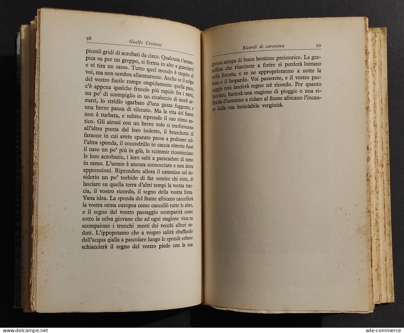 Ricordi Di Carovana - G. Civinini - Ed. Mondadori - 1933 - Toerisme, Reizen