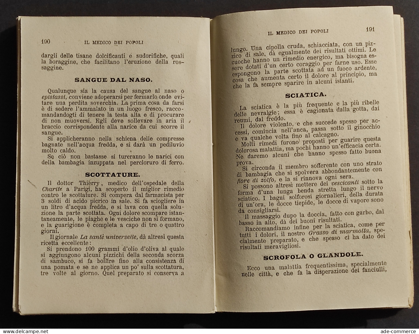 Il Medico Dei Popoli - Dottor G. Davis - 1908 - Medicina - Medicina, Psicología