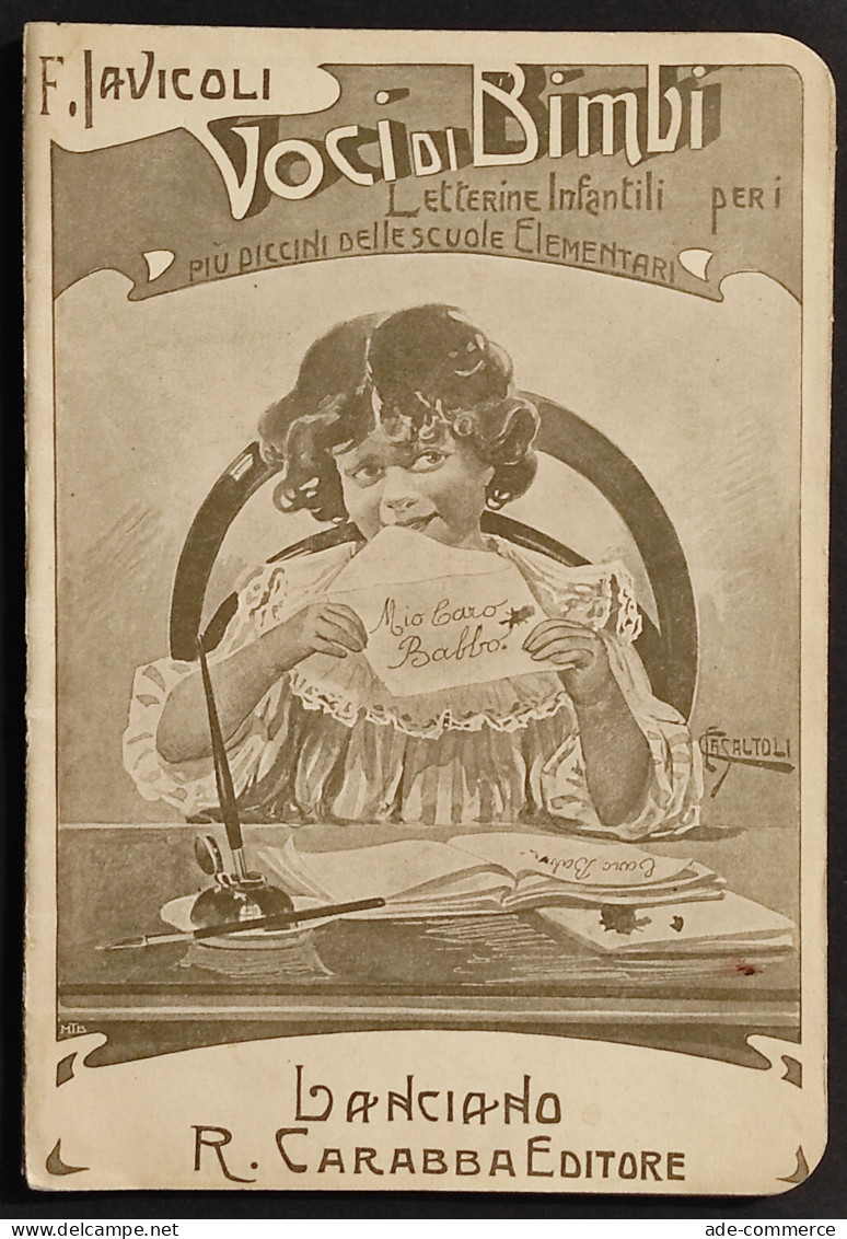Voci Di Bimbi - Letterine Infantili - F. Javicoli - Ed. R. Carabba - 1907 - Niños