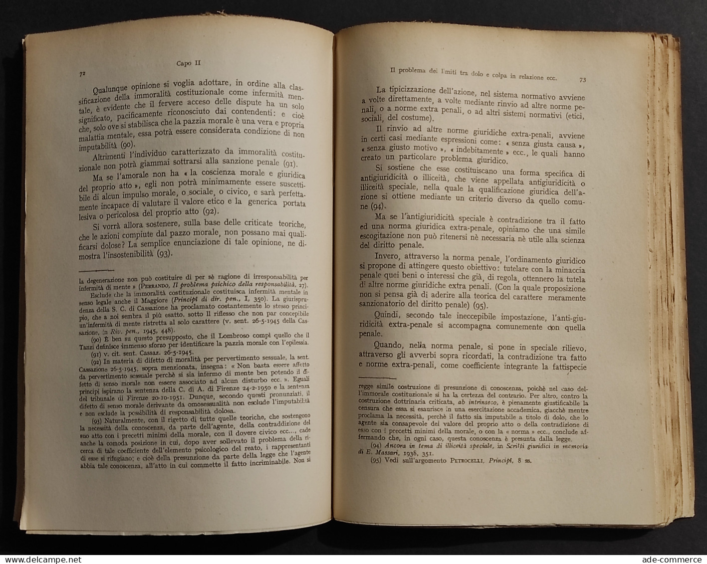 I Limiti Tra Dolo E Colpa - A. Di Lorenzo - Ed. Jovene - 1955 - Société, Politique, économie