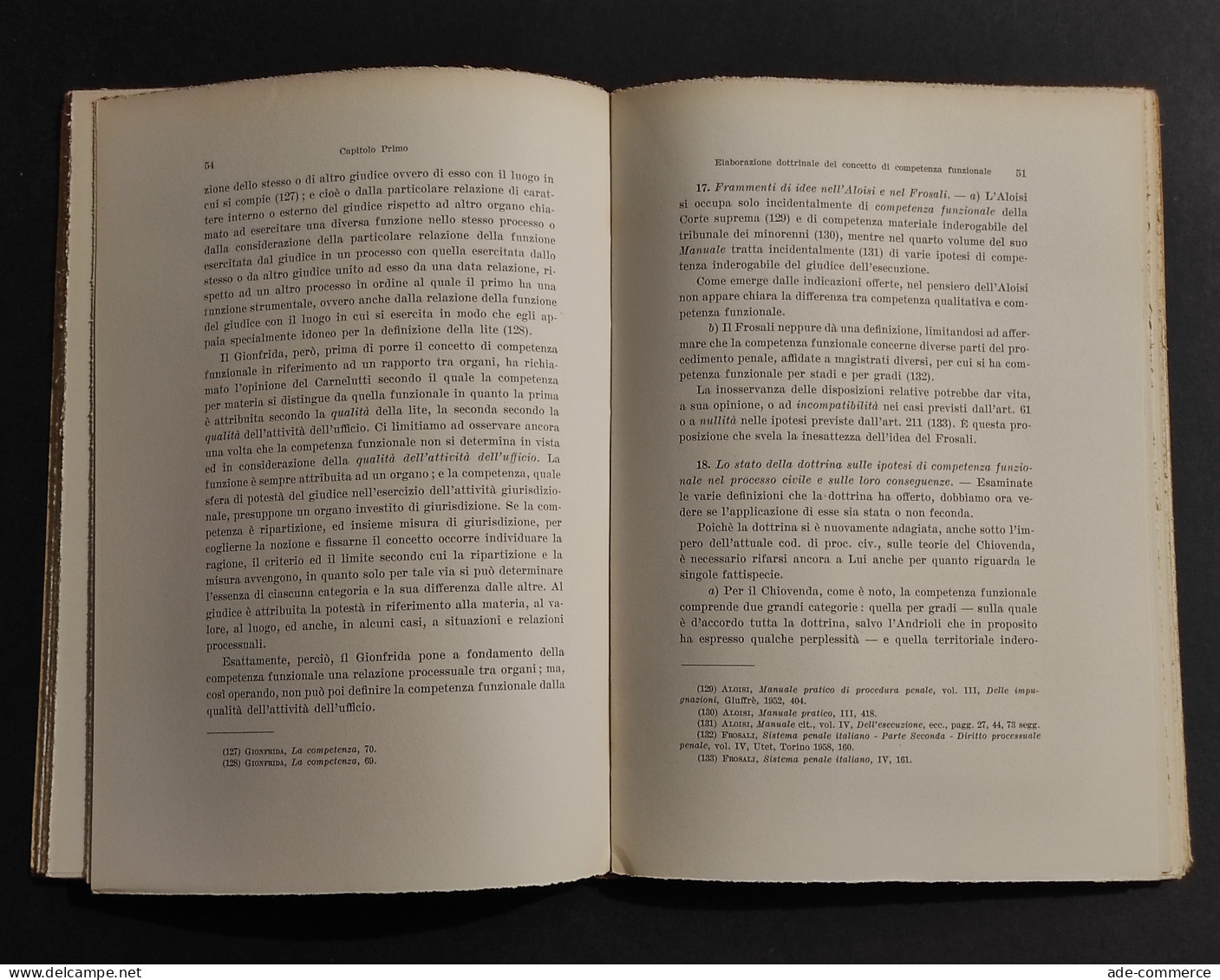 La Competenza Funzionale Nel Diritto Processuale Penale - UTET - 1959 - Société, Politique, économie