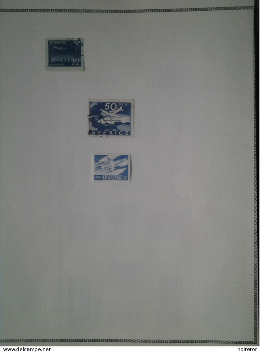 NORVEGE SVERIGE  POSTE AÉRIENNE - Used Stamps