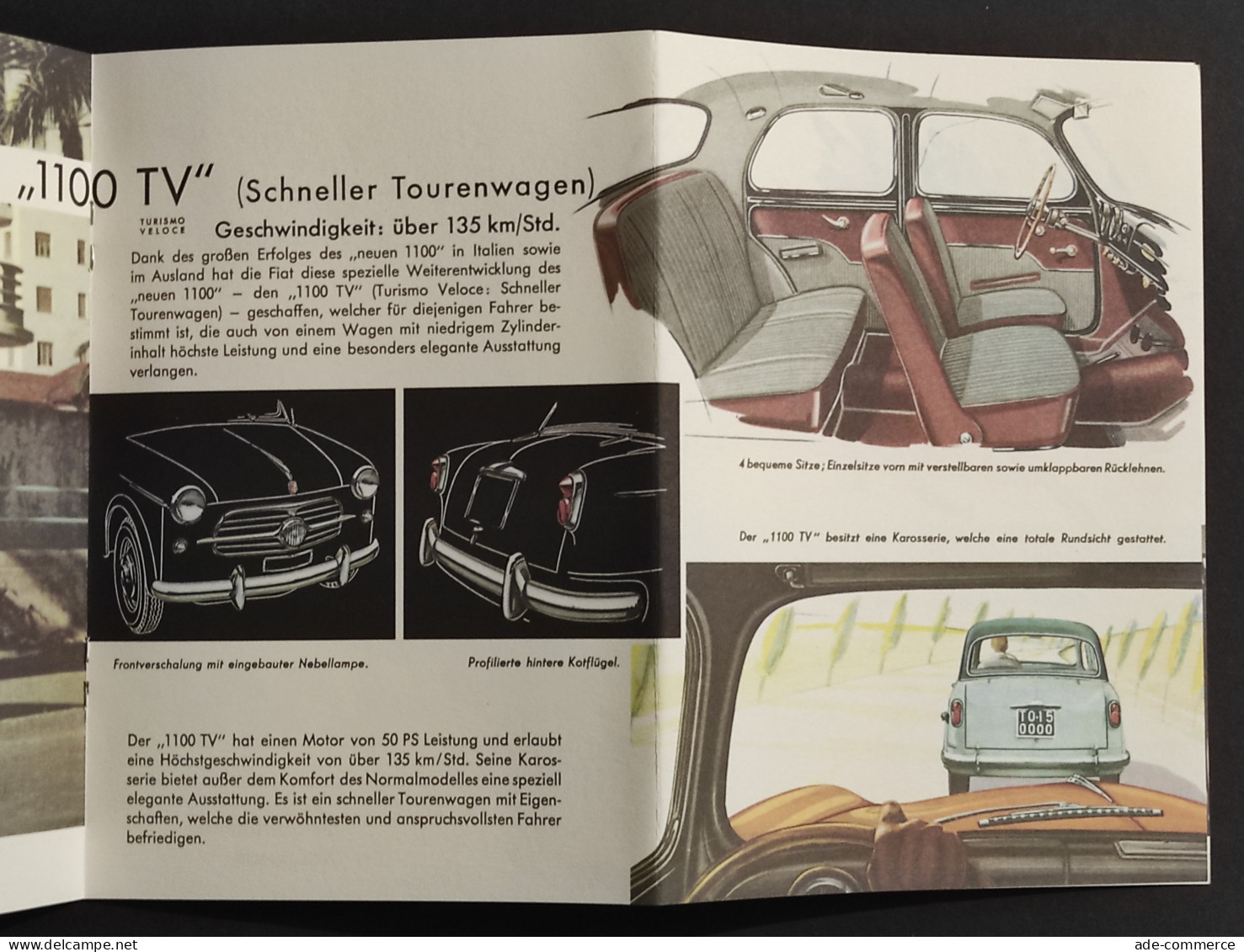 Opuscolo Fiat Elfhundert - Wagen Fur Iglichen Gebrauch - Fac-Simile 1993 - Engines