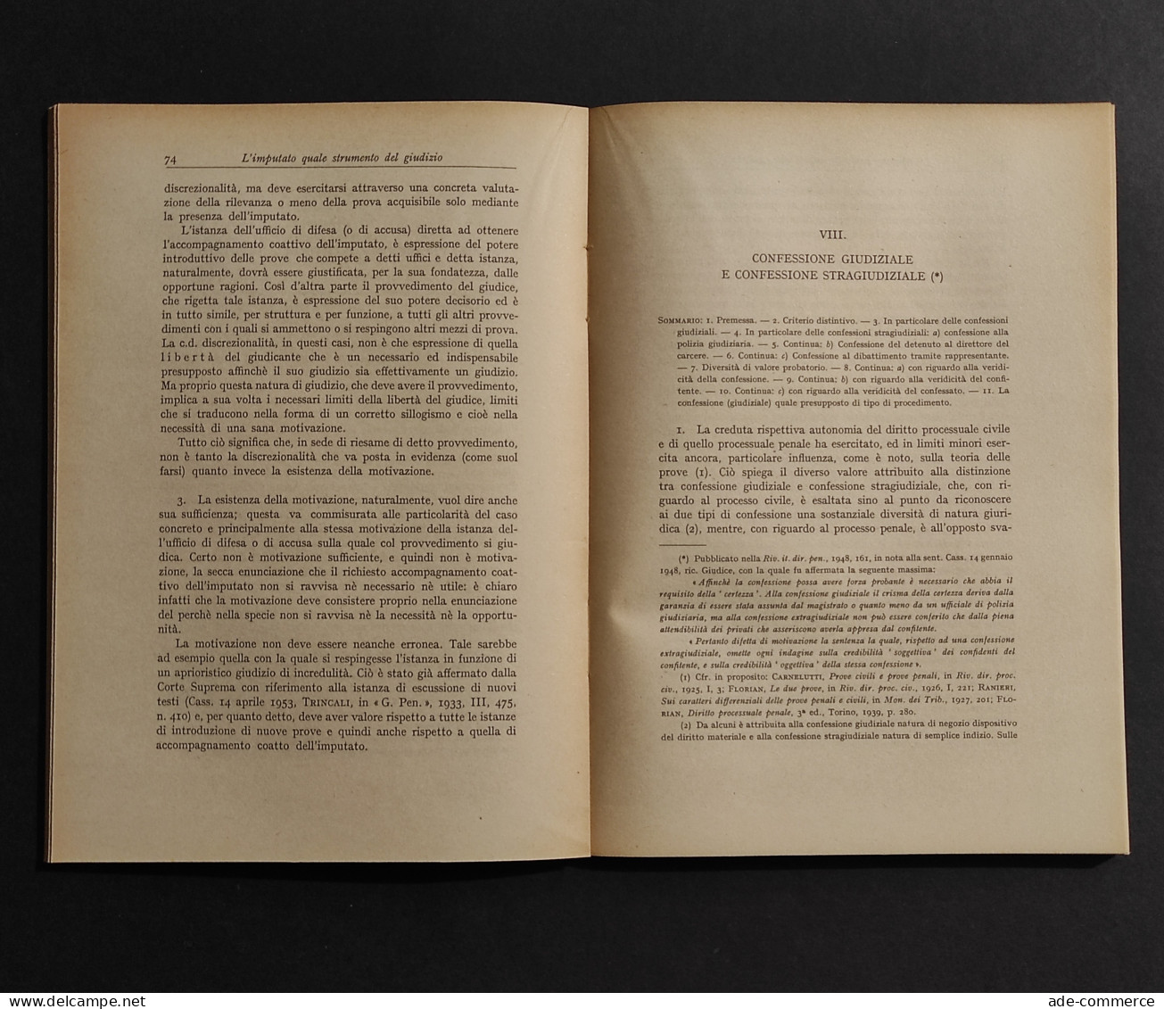 L'Imputato - Studi - G. Foschini - Ed. Giuffrè - 1956 - Society, Politics & Economy