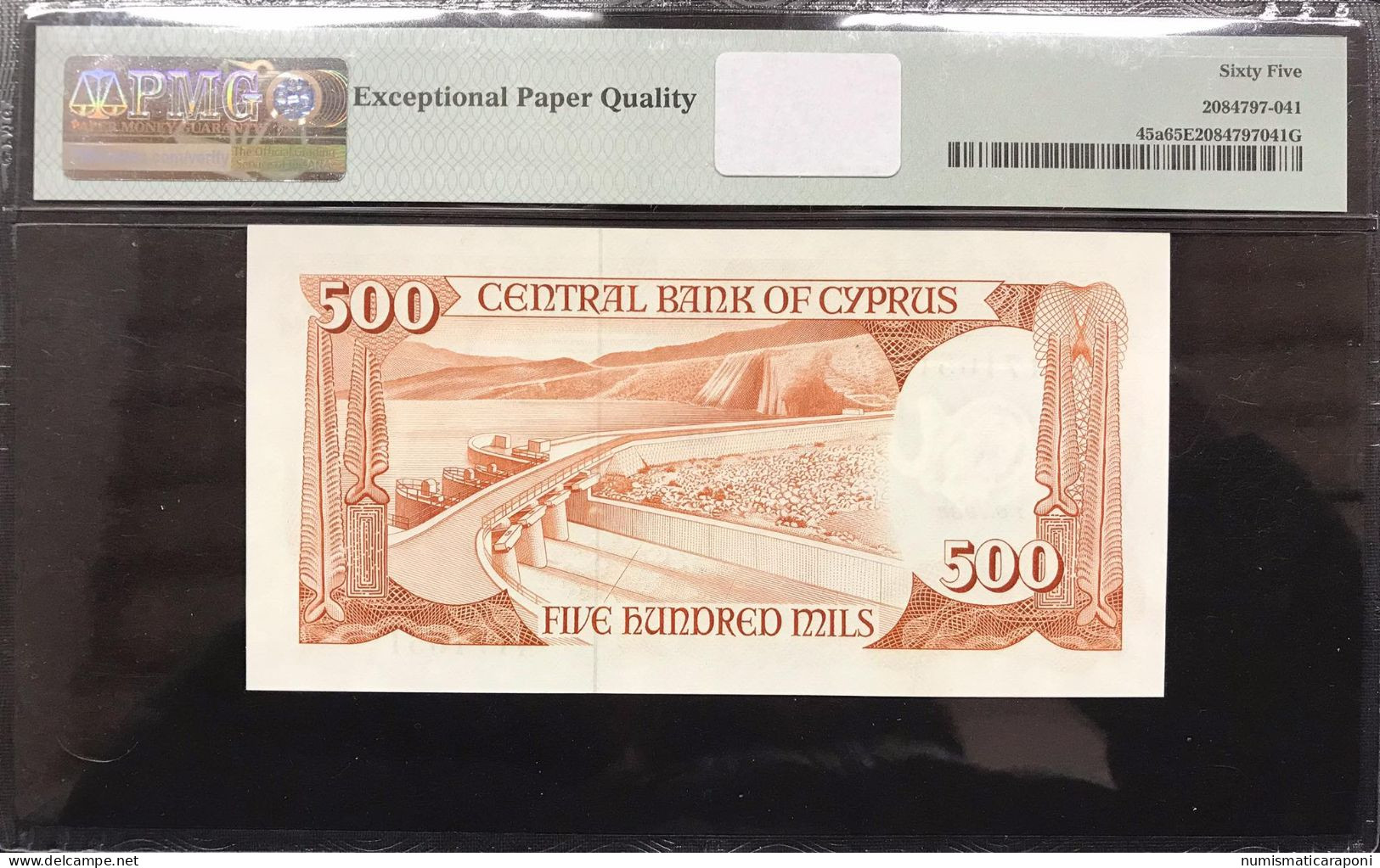 Cyprus Cipro  500 MILS 1982 .FDS UNC Pmg 65 Epq KM#45a Lotto.4449 - Zypern