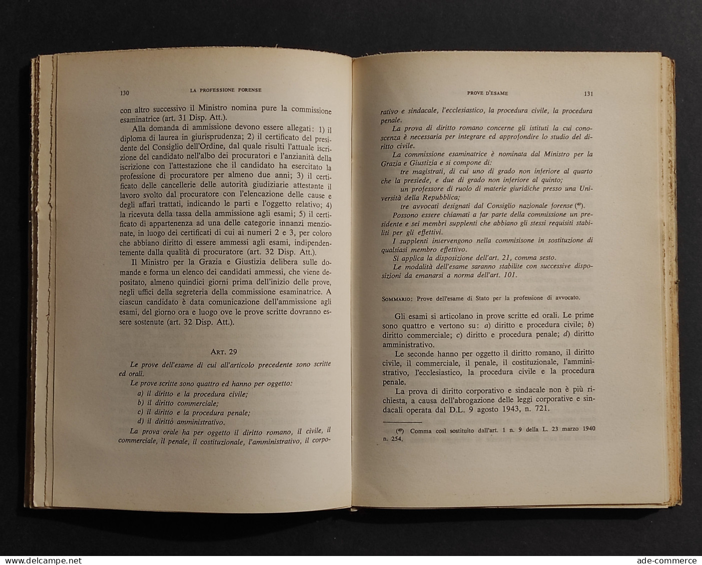 La Professione Forense - A. E V. Palladino - Ed. Giuffrè - 1971 - Society, Politics & Economy