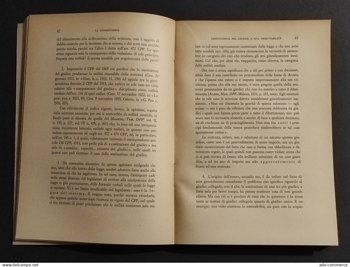 Il Dibattimento - Studi - G. Foschini - Ed. Giuffrè - 1956 - Société, Politique, économie