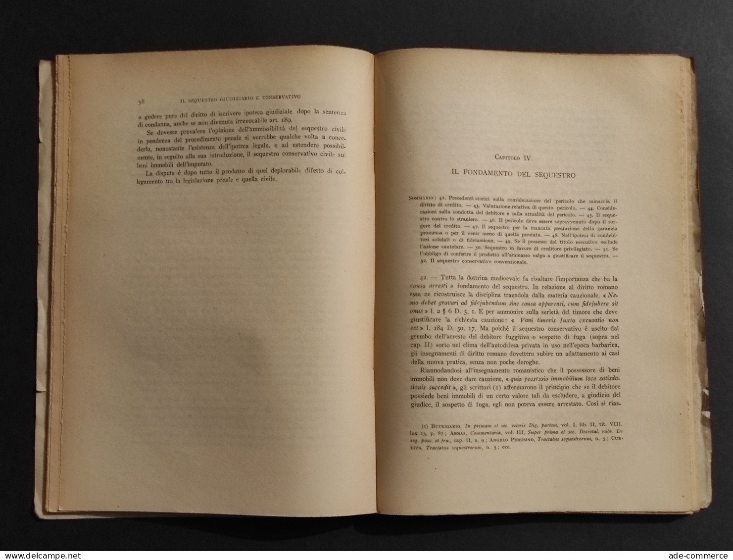 Il Sequestro Giudiziario E Conservativo - A. Coniglio - Ed. Giuffrè - 1949 - Sociedad, Política, Economía