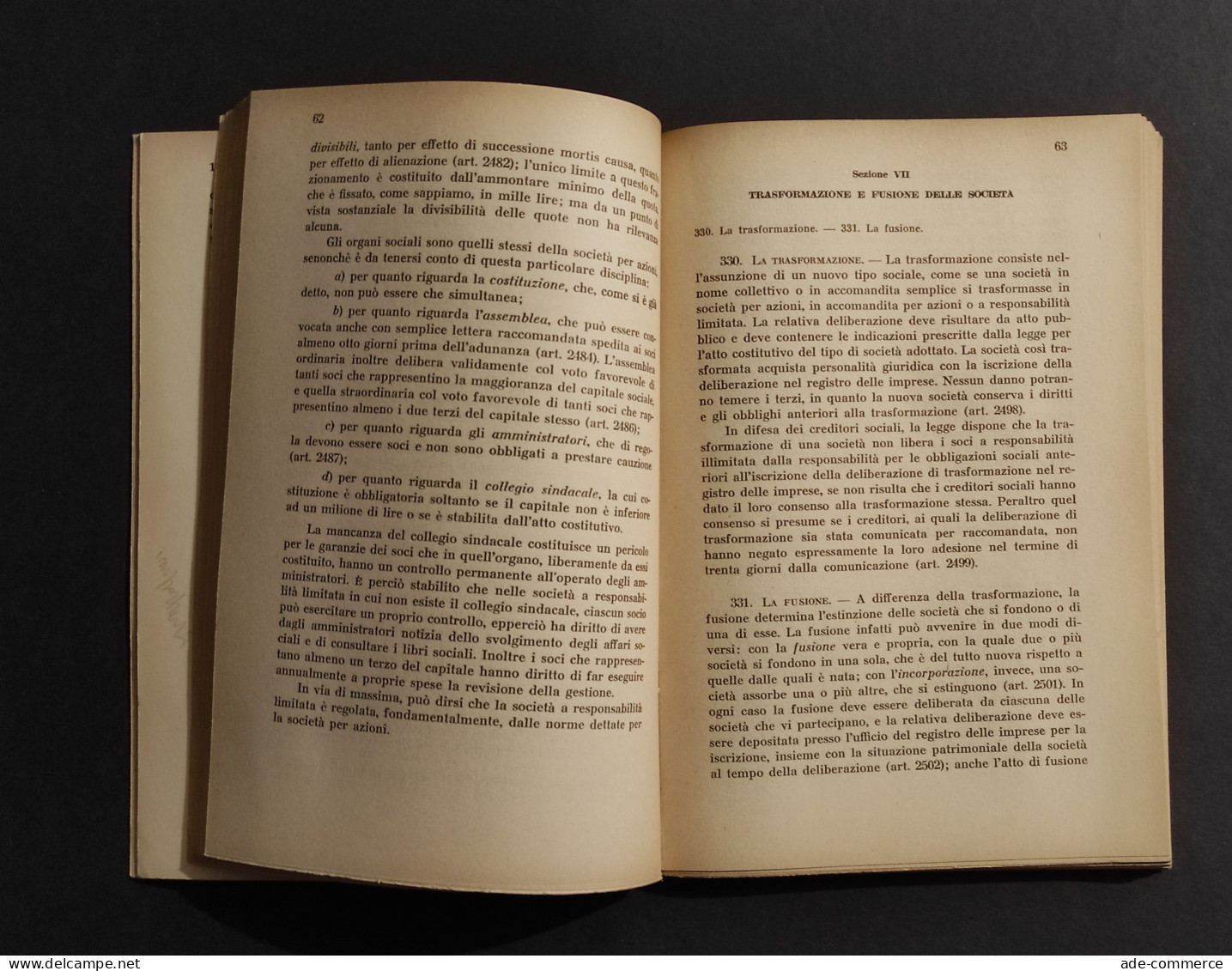 Istruzioni Di Diritto Privato - Vol II - A. Cherchi - Ed. Cedam - 1956 - Société, Politique, économie