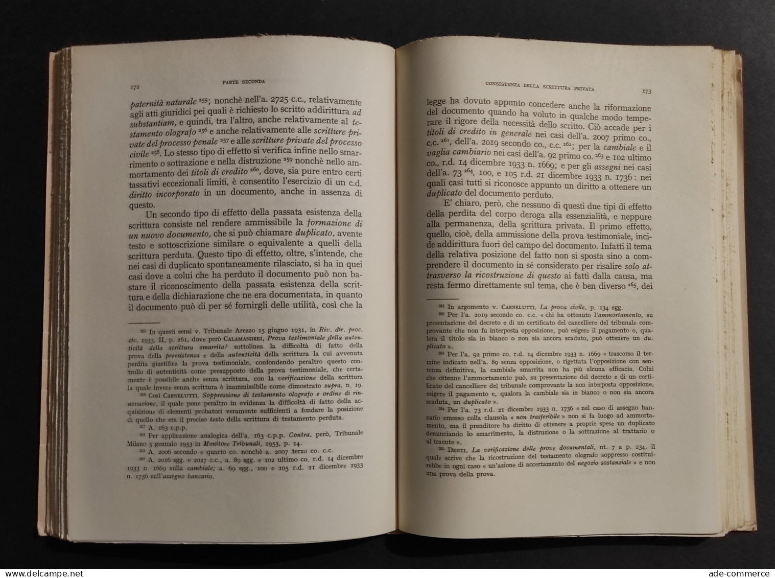 La Scrittura Privata - G. Laserra - Ed. Jovene - 1959 - Sociedad, Política, Economía
