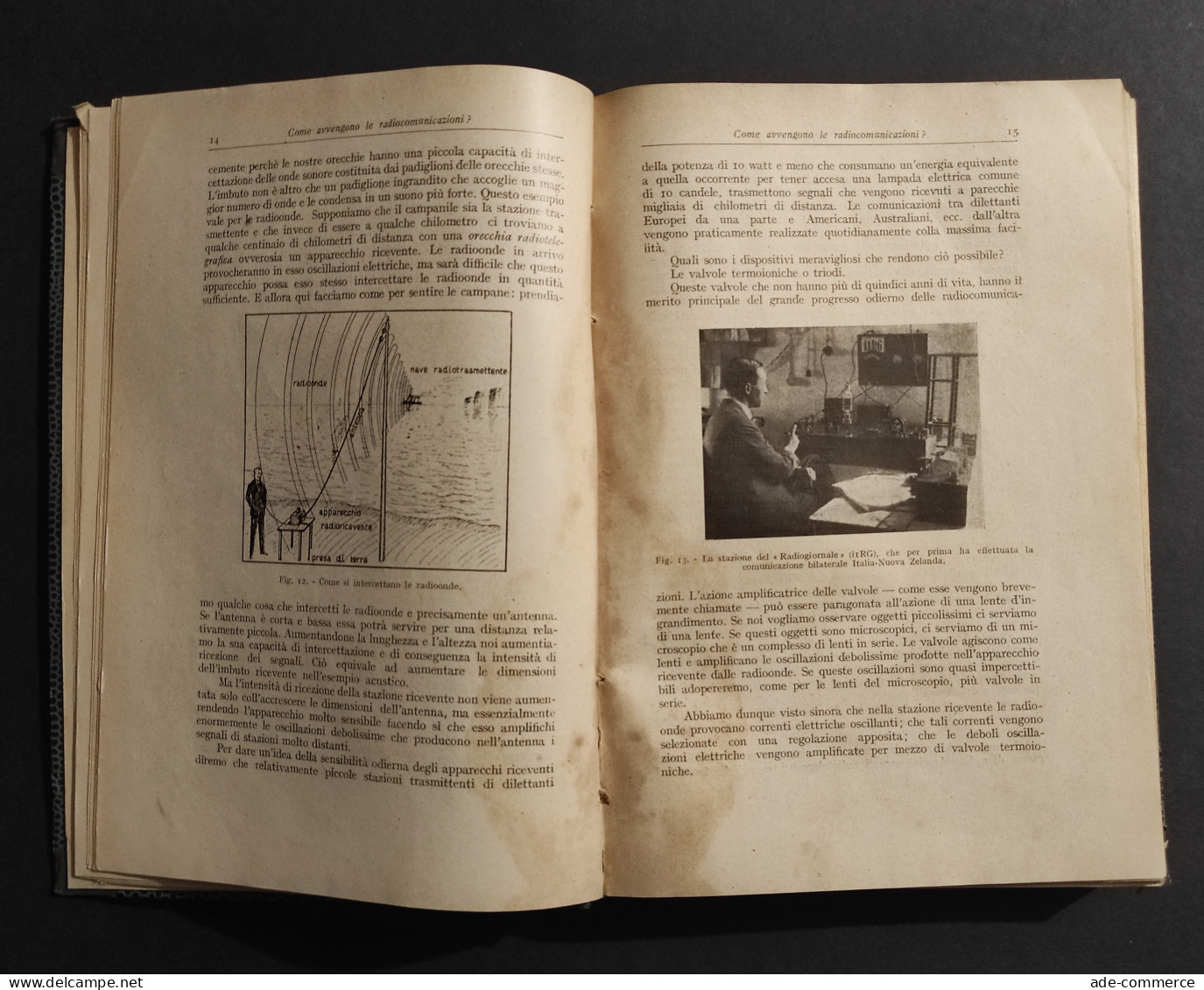 Radio Telegrafica Telefonica - E. Montù - Ed. Hoepli - 1929 - Mathématiques Et Physique