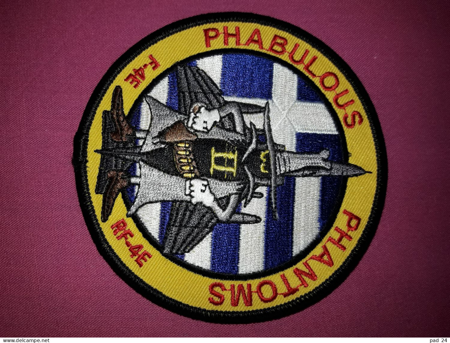 Official Patch  GREEK AIRFORCE PHANTOM PHABULOUS RF-4E PATCH - Aviazione