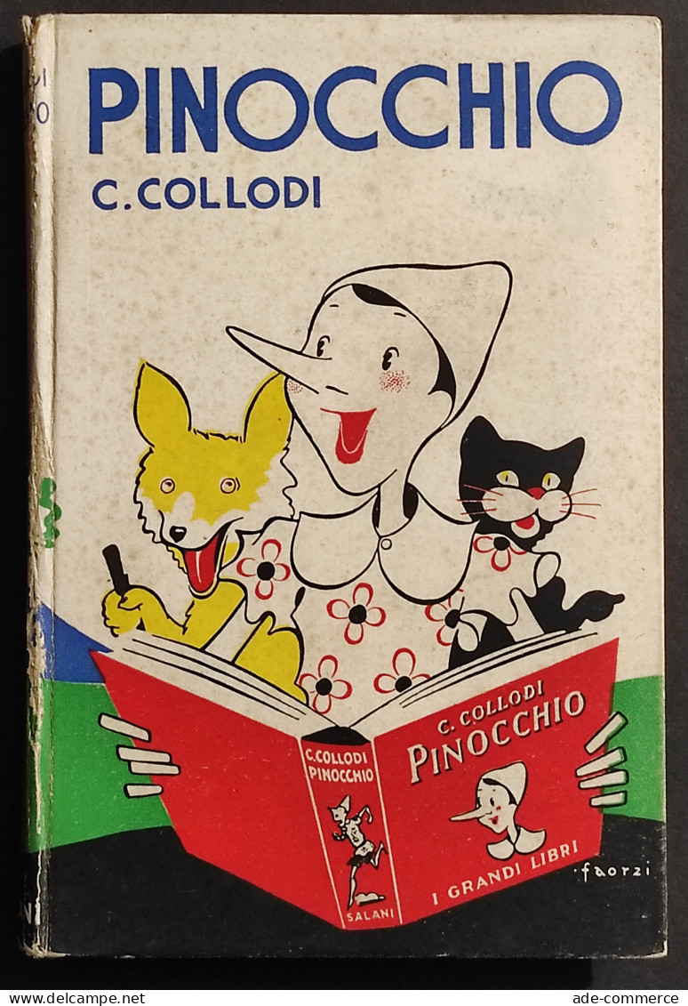 Pinocchio - C. Collodi, Ill. Faorzi - Ed. Salani - 1938 - Niños