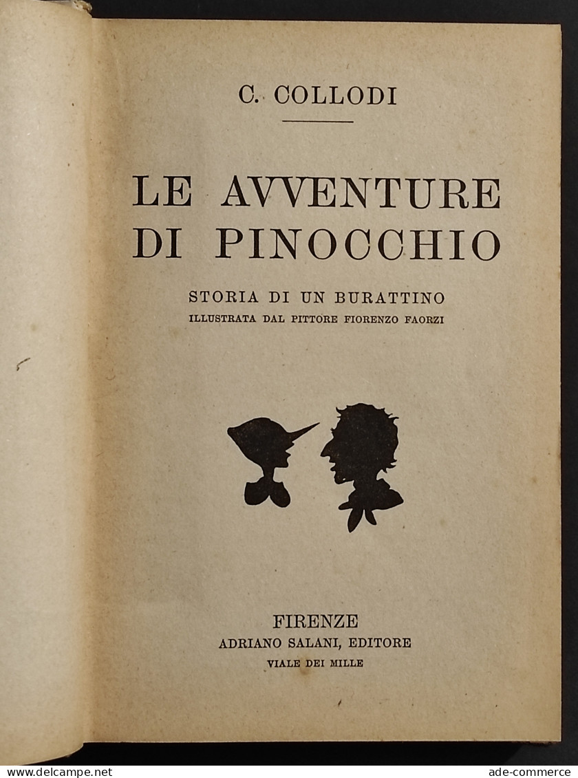Pinocchio - C. Collodi, Ill. Faorzi - Ed. Salani - 1938 - Bambini