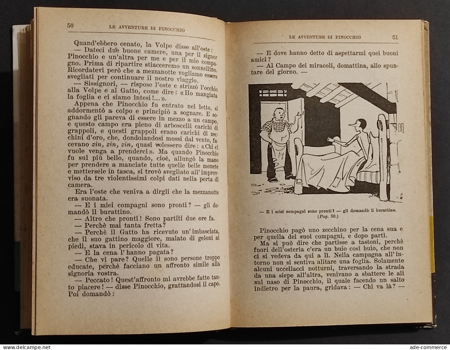 Pinocchio - C. Collodi, Ill. Faorzi - Ed. Salani - 1938 - Niños