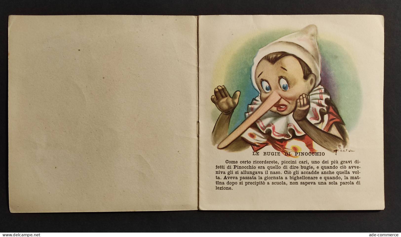 Le Bugie Di Pinocchio - Ed. Boschi - Collana Infanzia - Niños