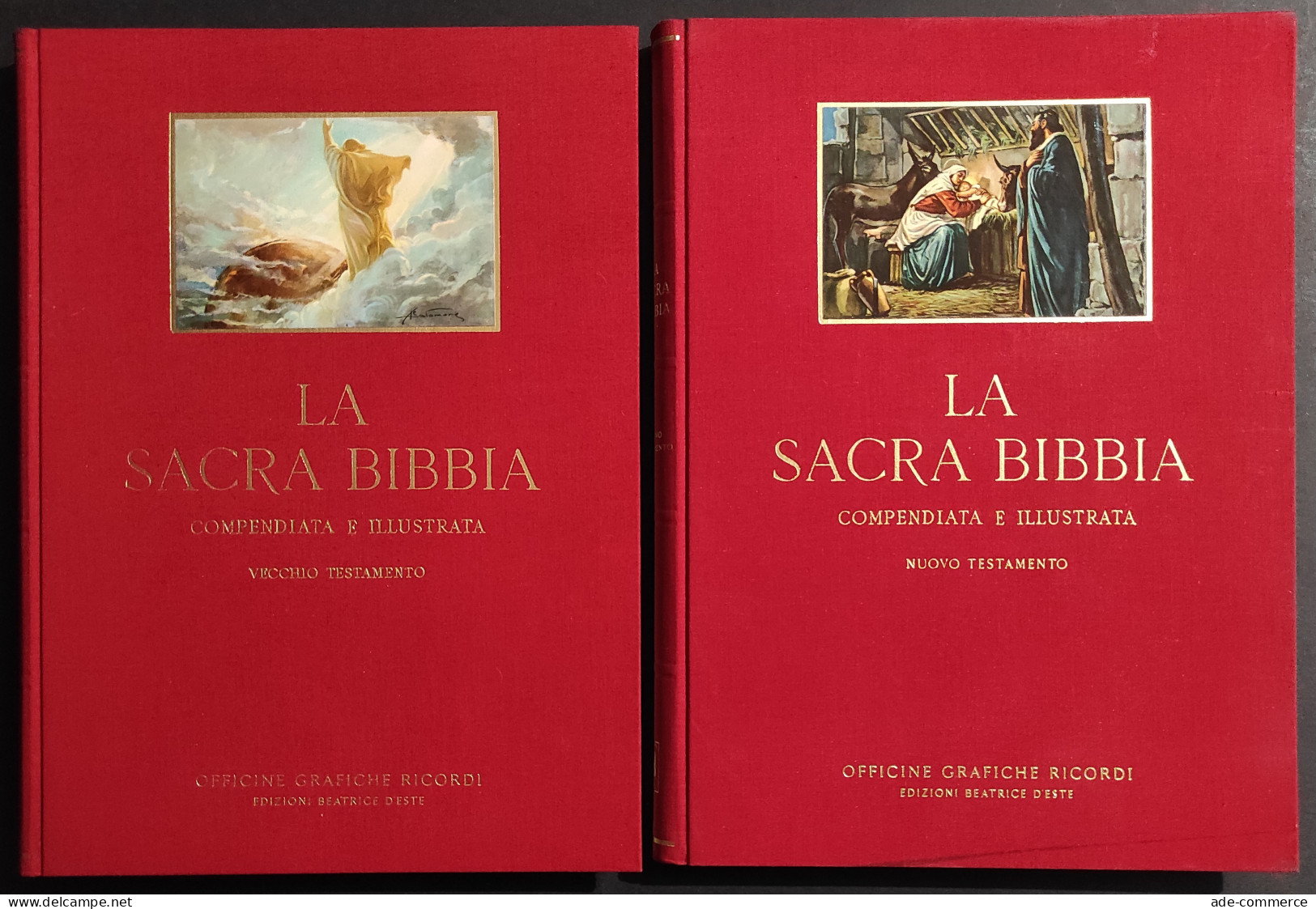 La Sacra Bibbia Compendiata E Illustrata - F. Perlatti - Ed. Ricordi - 2 Vol. - Godsdienst
