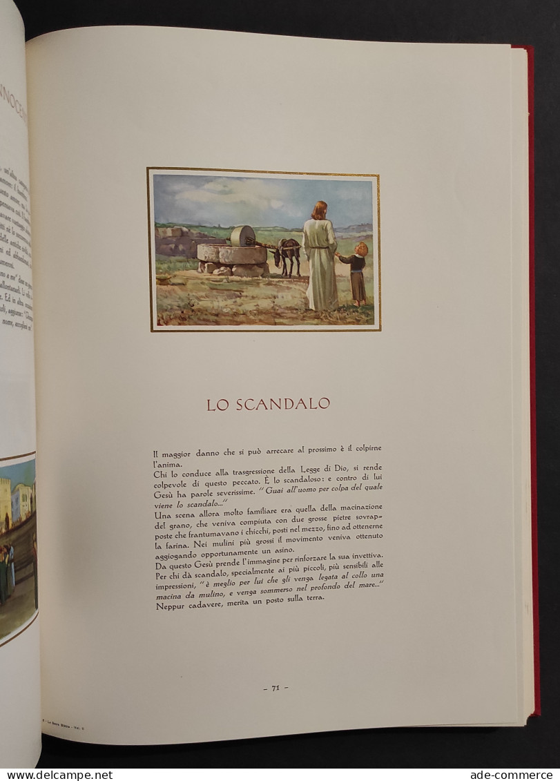 La Sacra Bibbia Compendiata E Illustrata - F. Perlatti - Ed. Ricordi - 2 Vol. - Religione