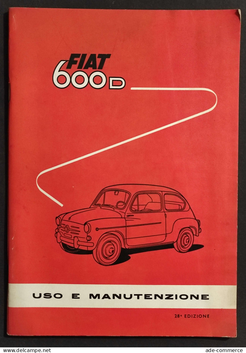 Fiat 600D - Uso E Manutenzione - 1962 - Moteurs