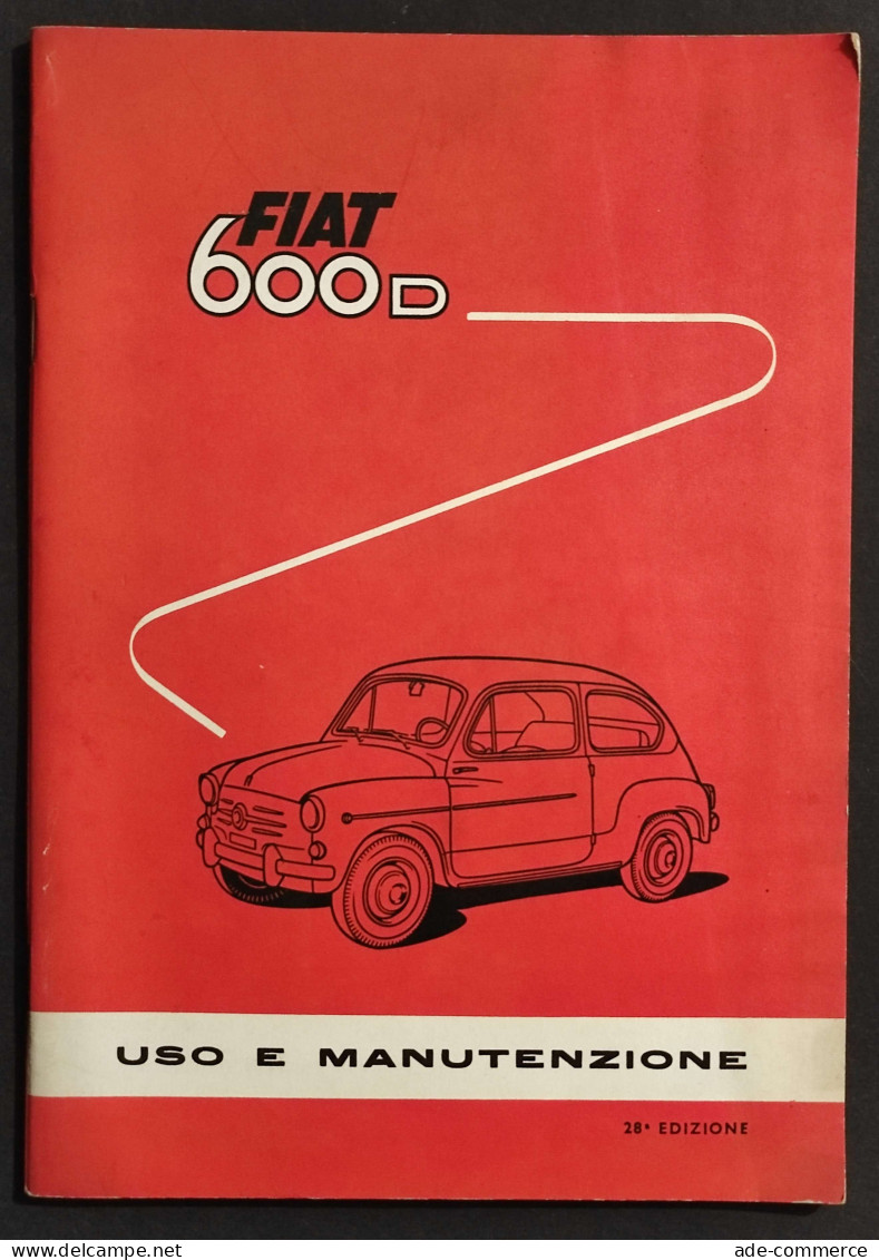 Fiat 600D - Uso E Manutenzione - 1962 - Motori