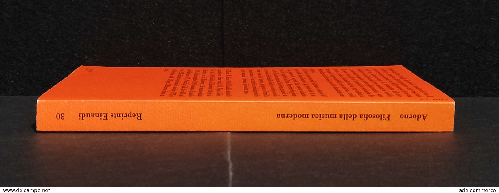 Filosofia Della Musica Moderna - T. W. Adorno - Ed. Reprints Einaudi - 1975 - Cinema E Musica
