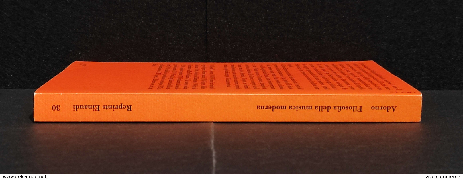 Filosofia Della Musica Moderna - T. W. Adorno - Ed. Reprints Einaudi - 1975 - Cinema & Music