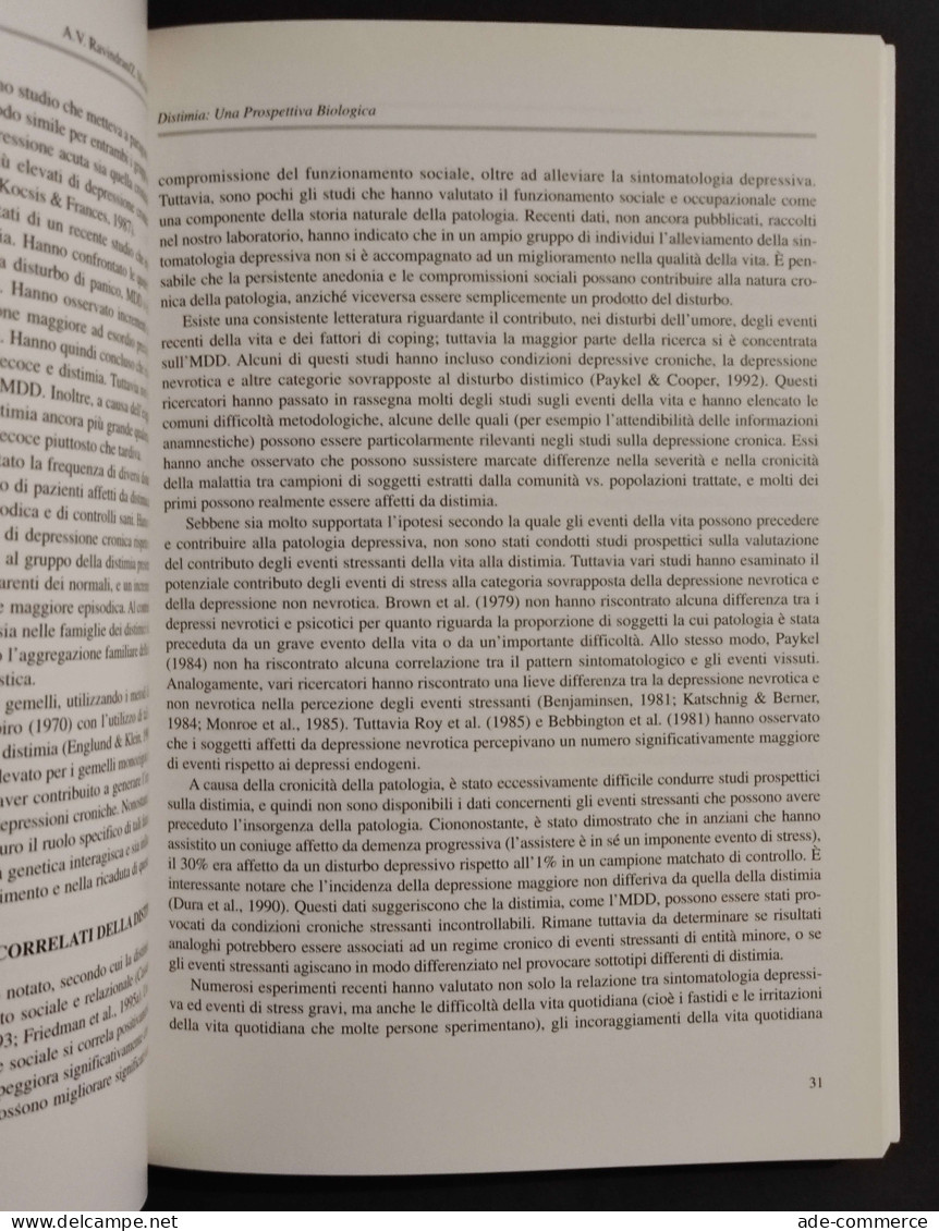 Distimia: Dalla Neuroscienza Clinica Alla Terapia - OMS - 1997 - Medicina, Psicología