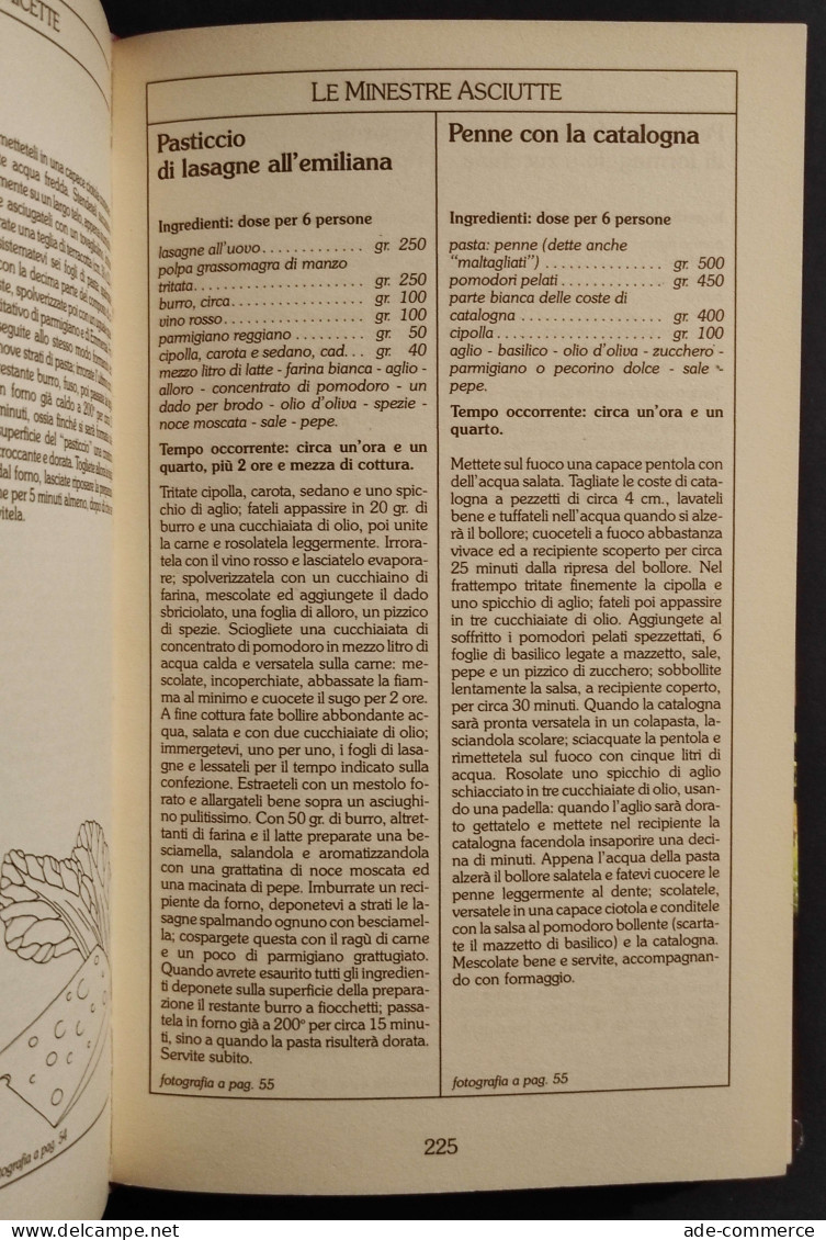 Le Grandi Ricette De La Cucina Italiana - S. Donati - Ed. Fabbri - 1985 - Casa Y Cocina