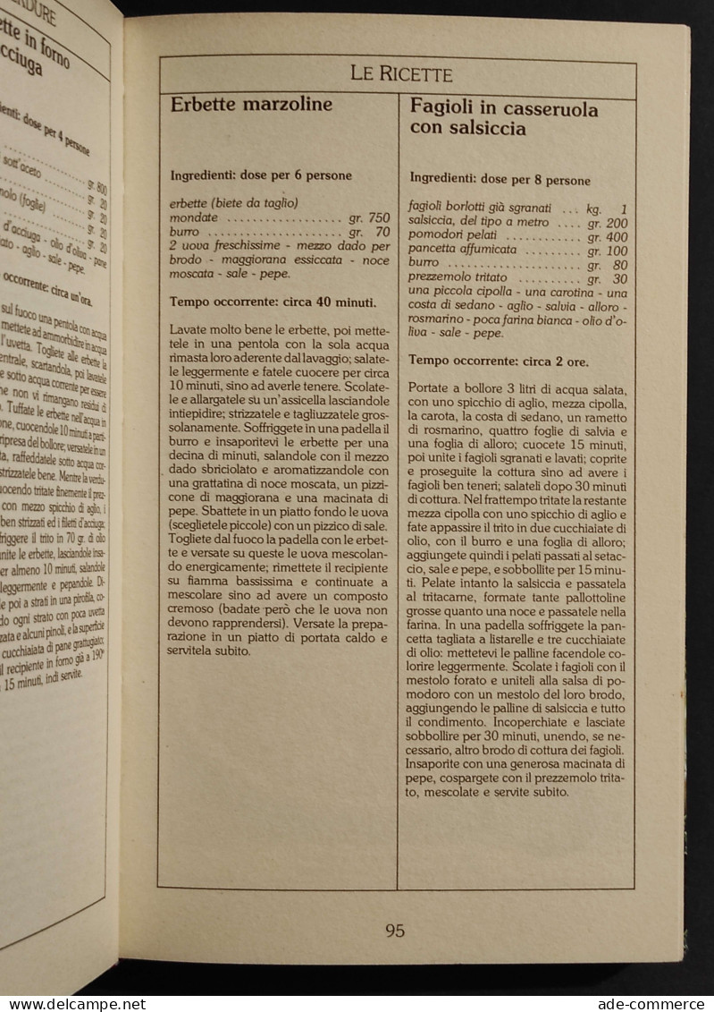 Verdure - Le Ricette De La Cucina Italiana - S. Donati - Ed. Fabbri - 1986 - Casa E Cucina