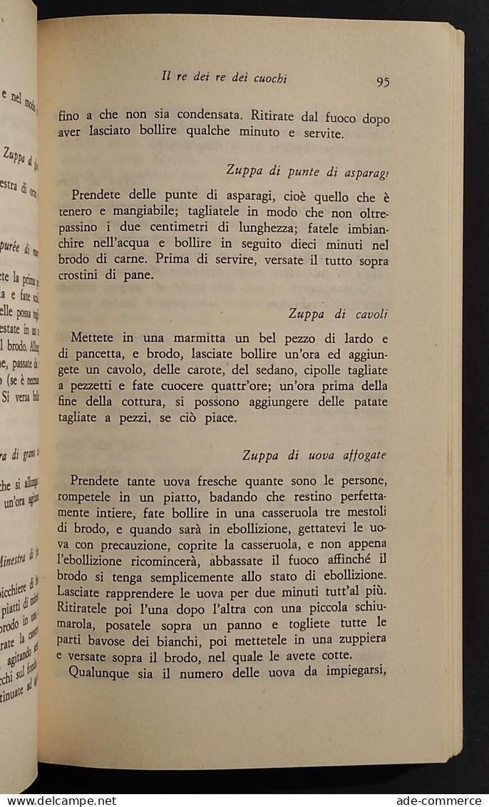 Il Re Dei Re Dei Cuochi - J.M. Parmentier - Ed. Bietti - 1975 - Casa Y Cocina