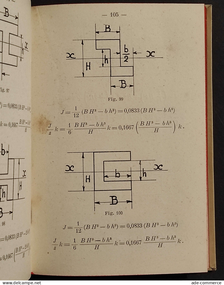 Momenti D'Inerzia E Loro Applicazioni - E. Giorli - Ed. Hoepli - 1914 - Handbücher Für Sammler