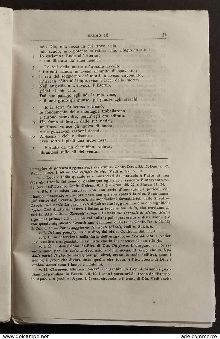 I Salmi - Ed. Fides Et Amor - 1917 - Religione