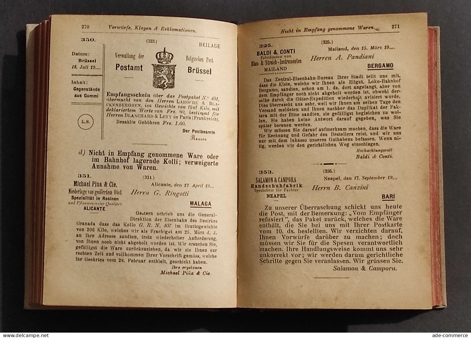 Deutsche Handelskorrespondenz - G. Frisoni - Manuali Hoepli - 1922 - Handbücher Für Sammler