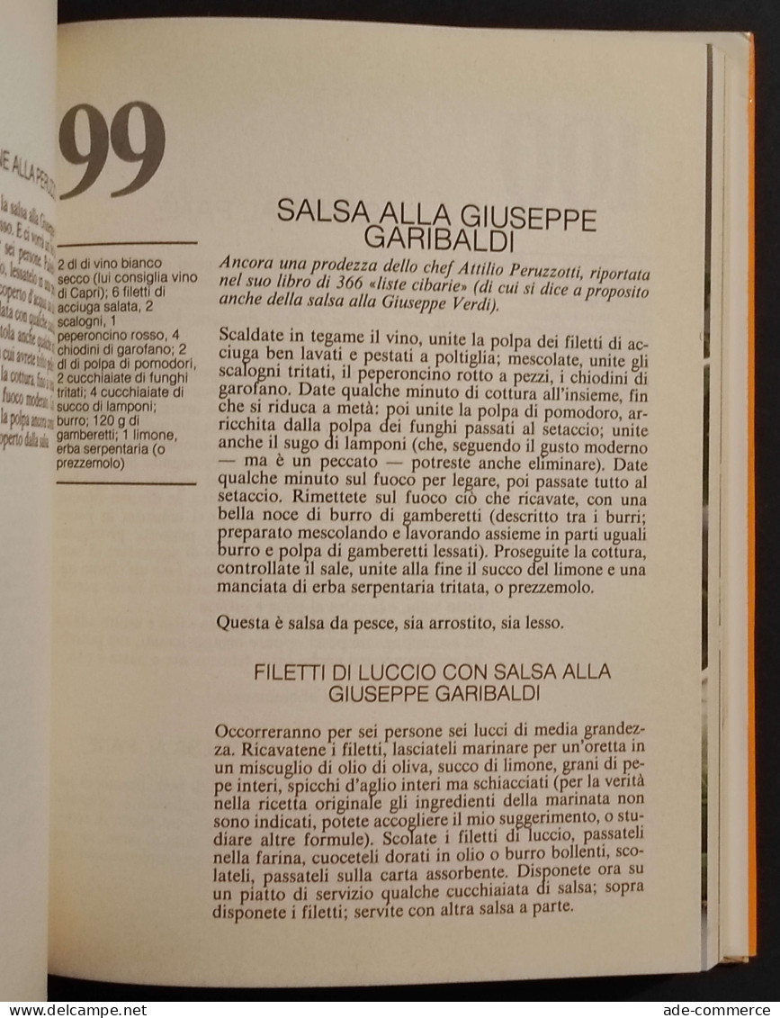 La Grande Cucina Italiana E Le Sue Salse - V. Buonassisi - Ed. Vallardi - 1983 - House & Kitchen