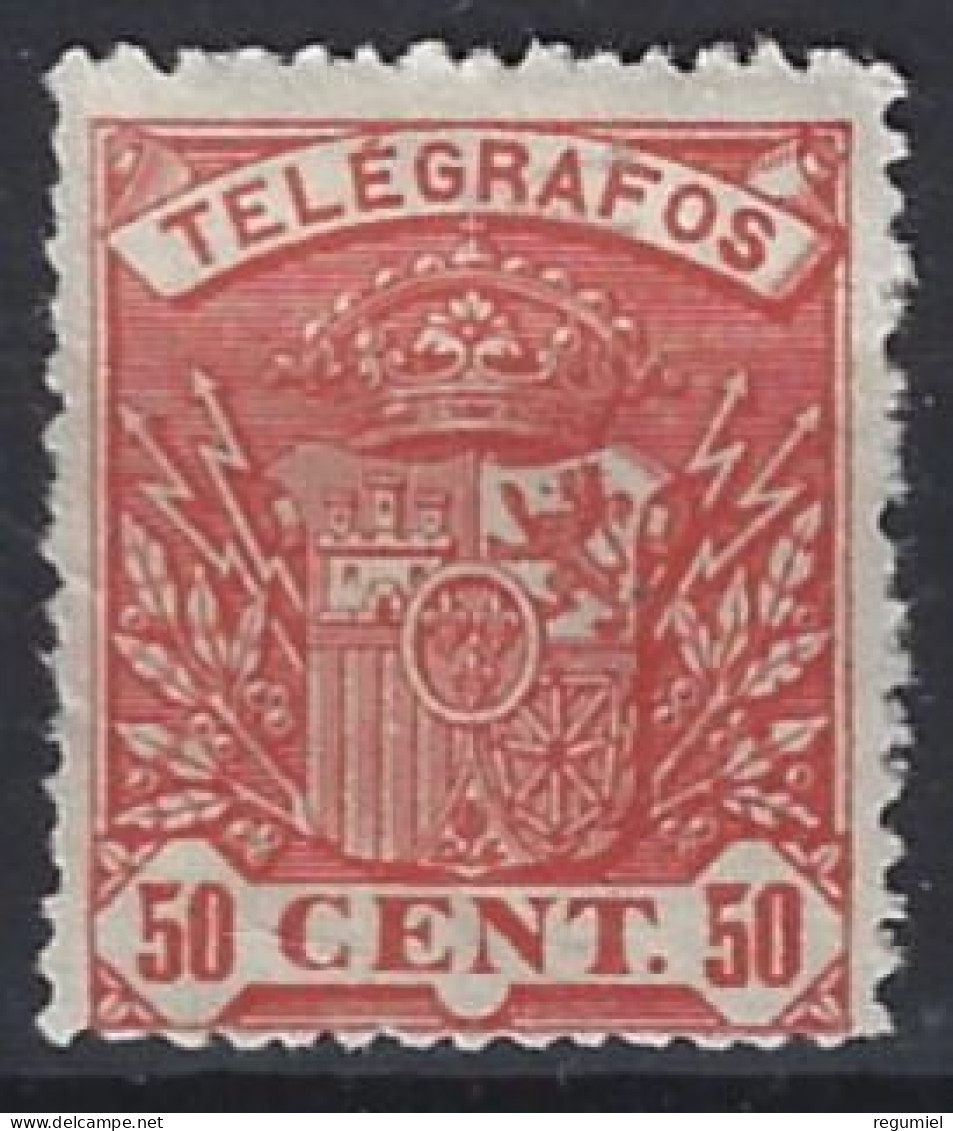 España Telégrafos  35 ** MNH. 1901. A000.000 - Télégraphe