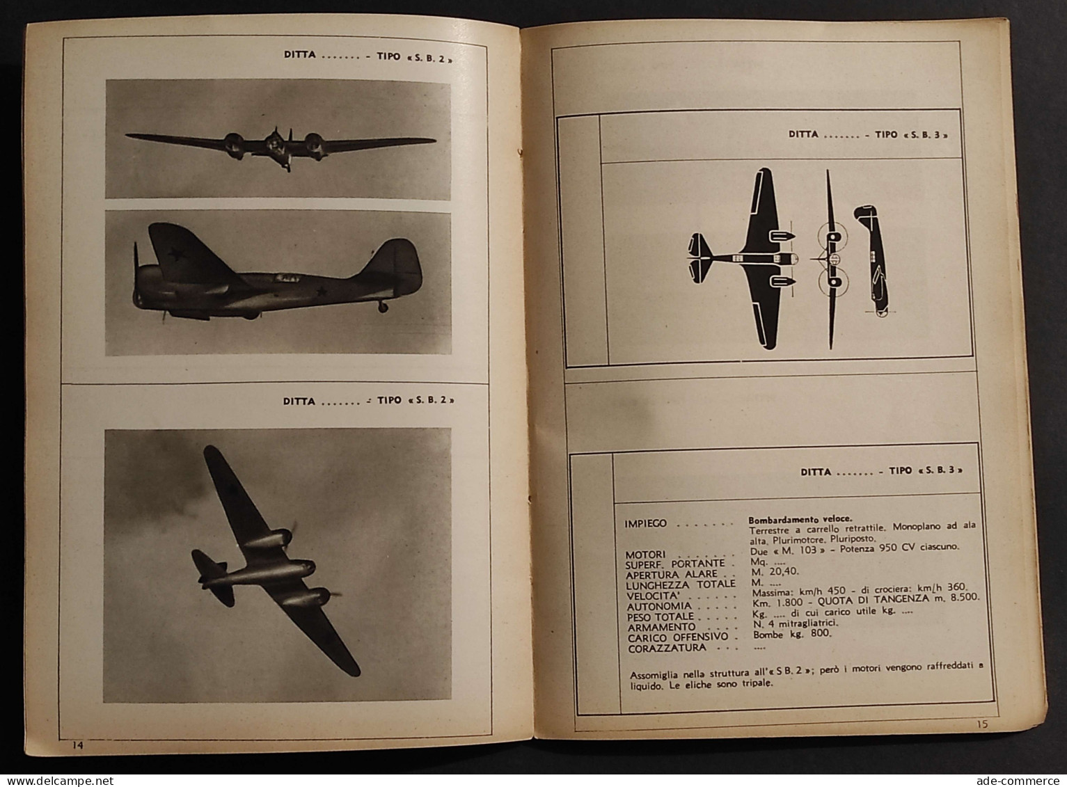 Ecco Il Nemico 15 - Velivoli Sovietici - Ed. Aeronautico - 1942 - Motoren