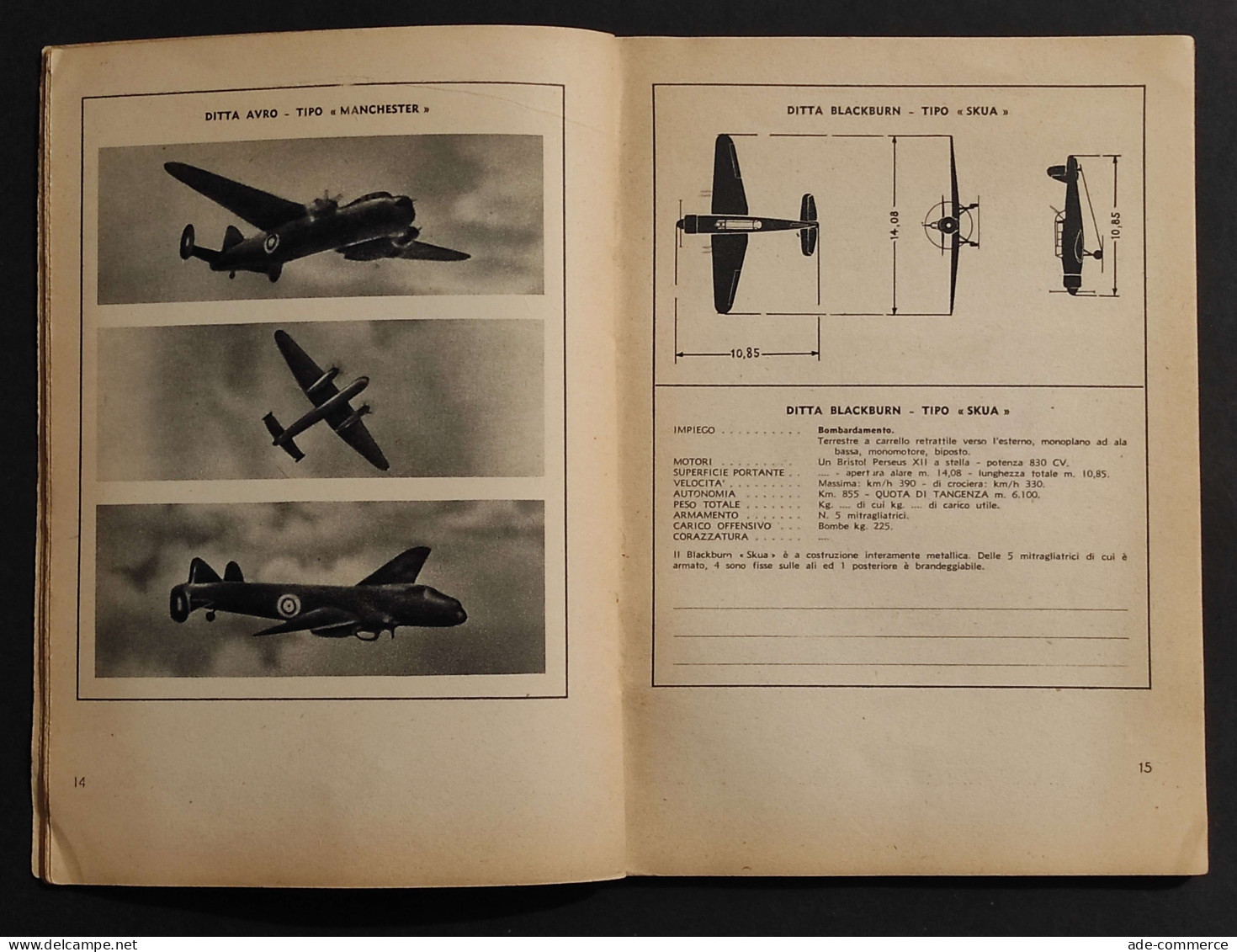 Ecco Il Nemico 13 - Velivoli Inglesi - Ed. Aeronautico - 1942 - Motores