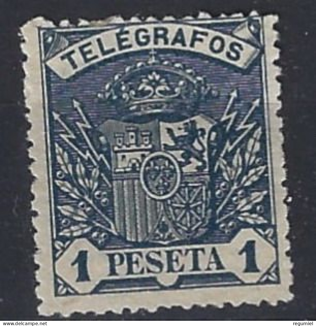 España Telégrafos  36 ** MNH. 1901. A000.000 - Télégraphe