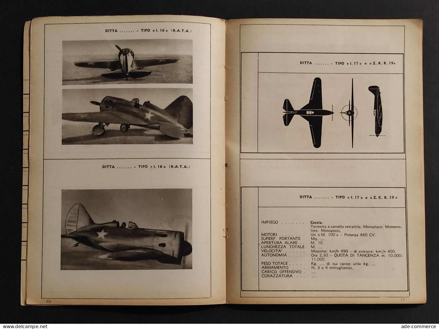 Ecco Il Nemico 16 - Velivoli Sovietici - Ed. Aeronautico - 1942 - Motores