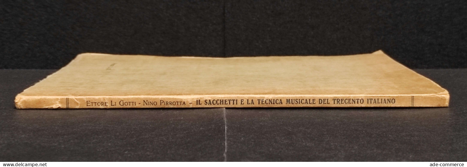 Il Sacchetti E La Tecnica Musicale Del Trecento - Ed. Sansoni - 1935 - Film En Muziek