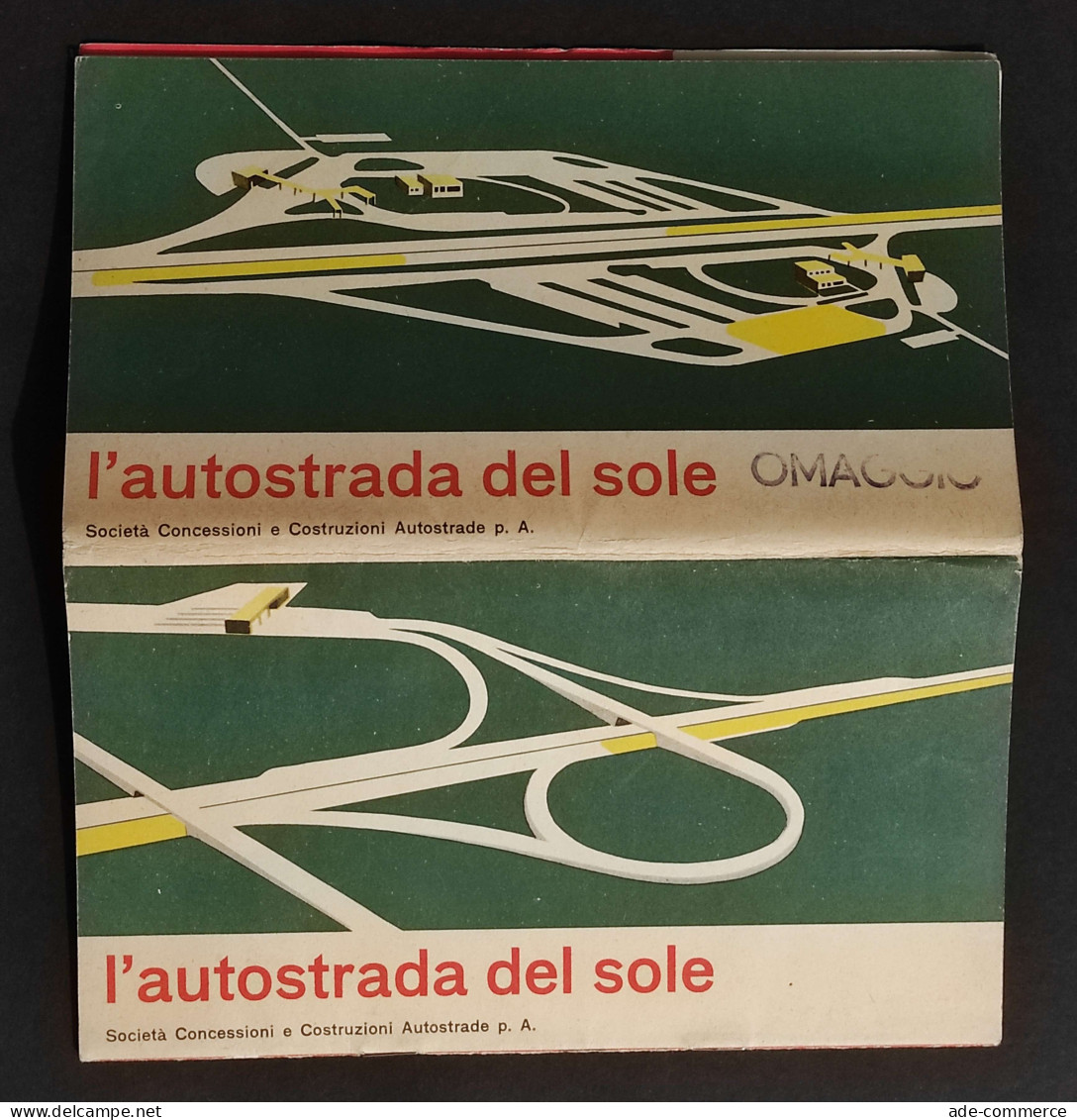 Opuscolo L'Autostrada Del Sole - Touring Club Italiano - 1960 - Toerisme, Reizen