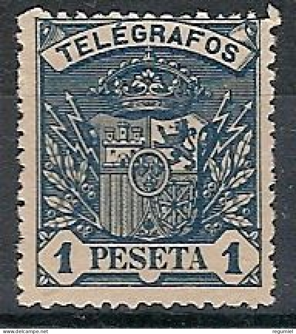 España Telégrafos  36 (*) Sin Goma. 1901. 000.000 - Télégraphe