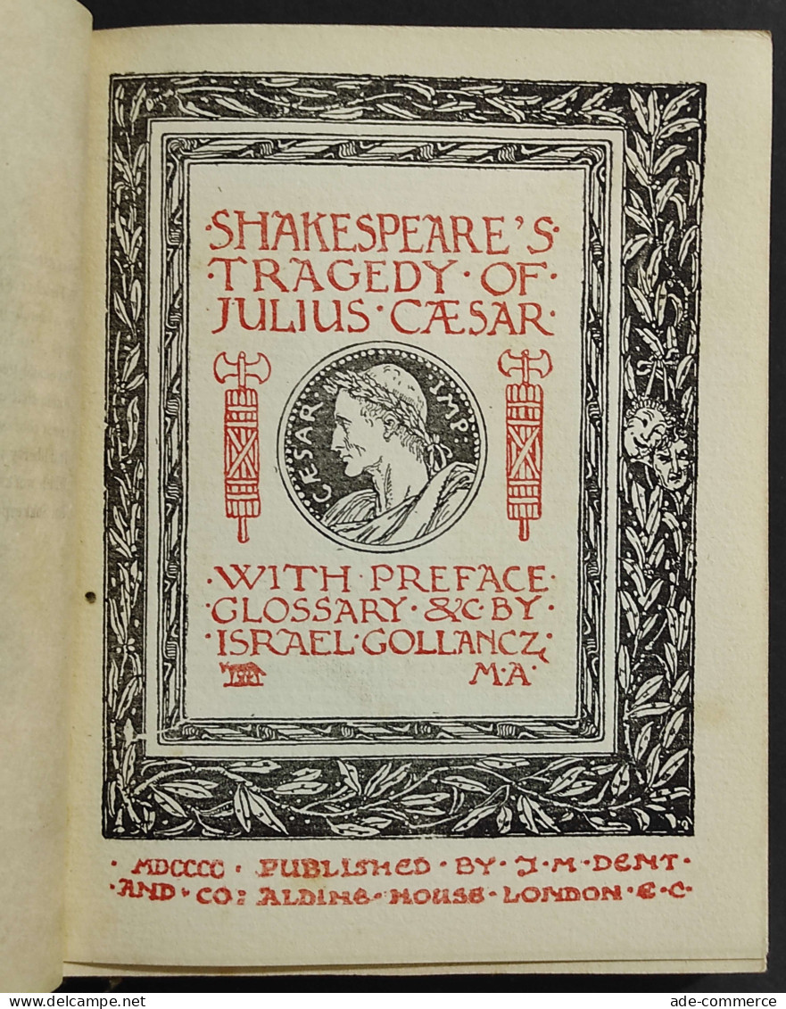 Shakespeare's Tragedy Of Julius Caesar - Ed. J.M Dent - 1900 - Cinema & Music