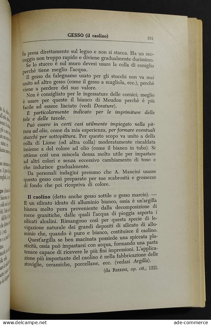 Manuale Pratico Di Tecnica Pittorica - G. Piva - Ed. Hoepli - 1964 - Handbücher Für Sammler