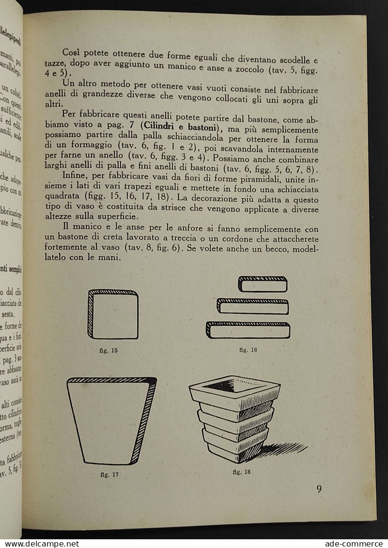 Lavori In Plastica - Piccola Guida Ad Uso Delle Scuole - Ed. La Scuola - 1952 - Kinder