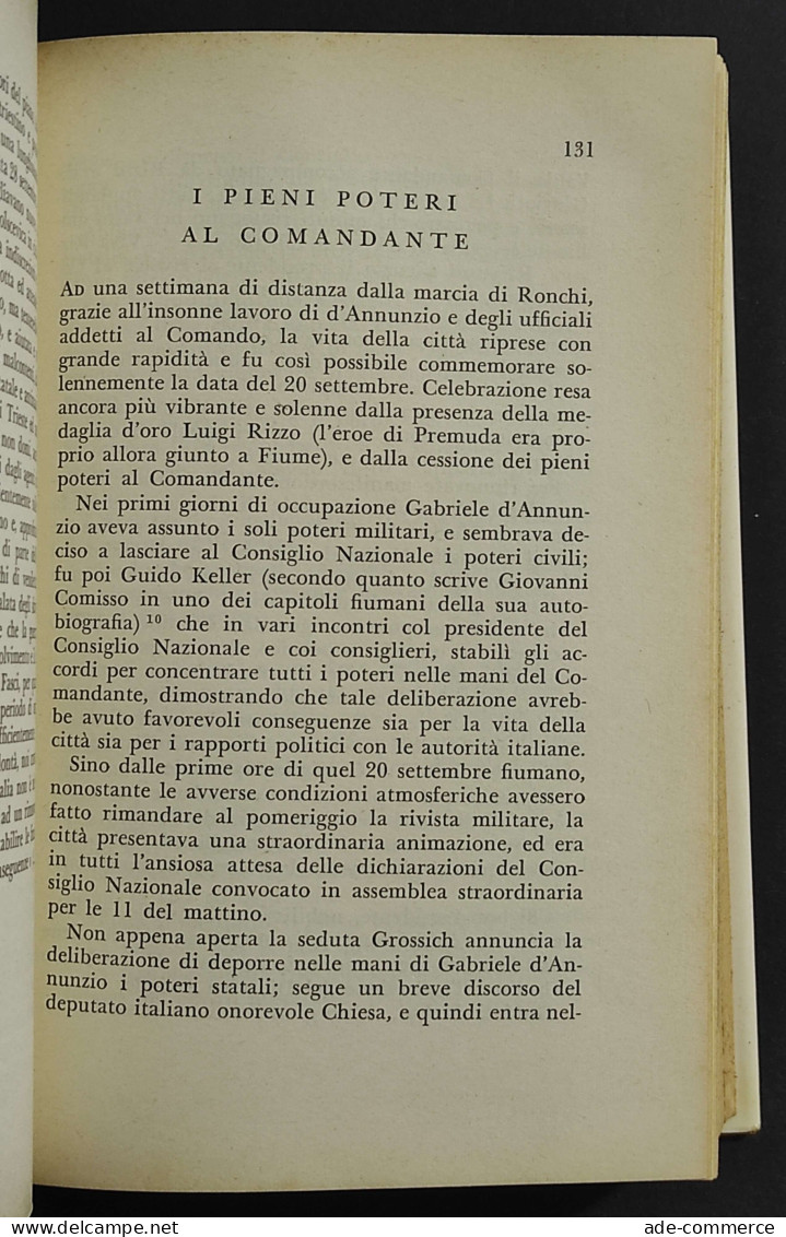 L'Impresa Di Fiume - F. Gerra - Ed. Longanesi - 1966 - Weltkrieg 1939-45