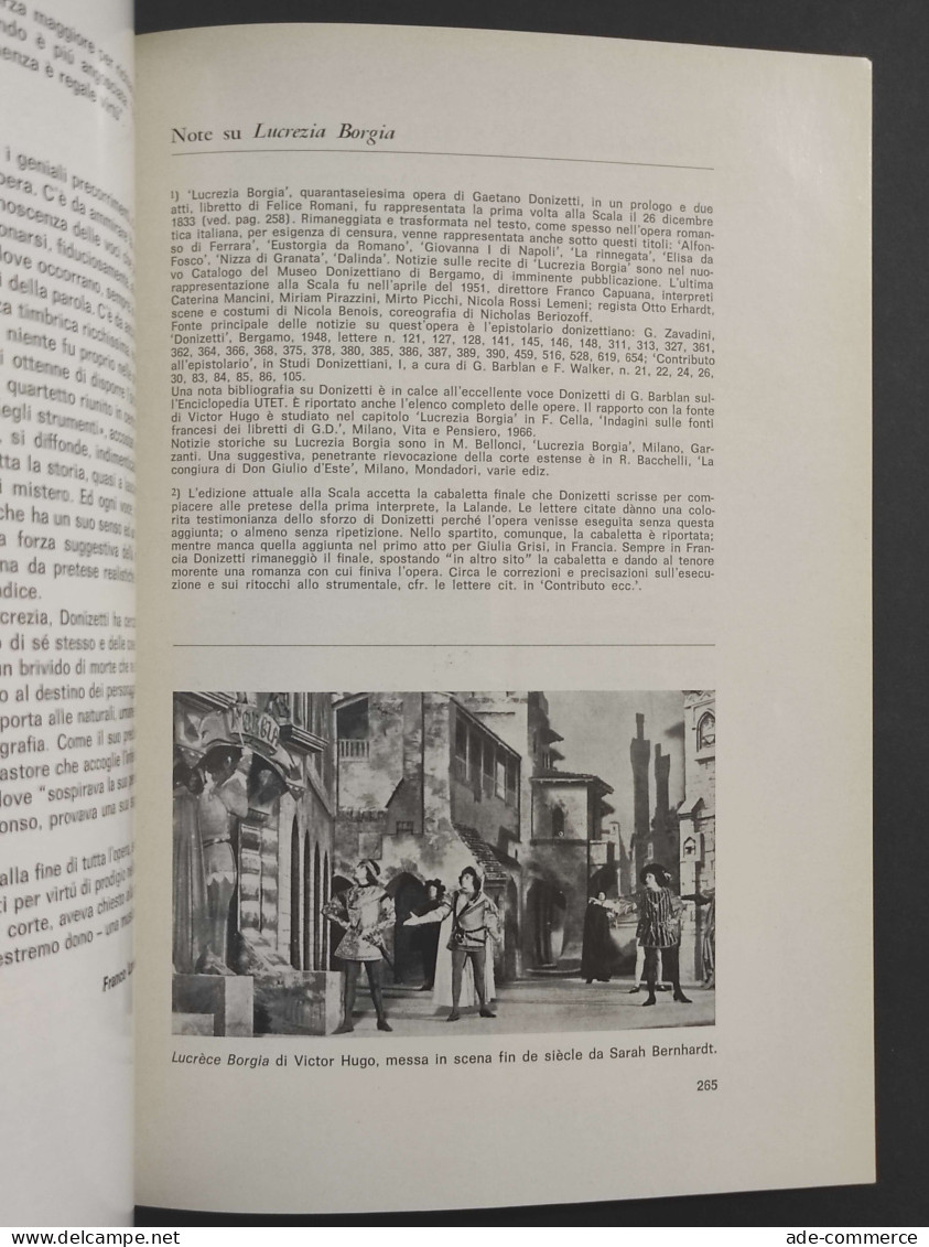 Teatro Alla Scala  - Stagione Lirica 1969/1970 - Lucrezia Borgia - Cinéma Et Musique